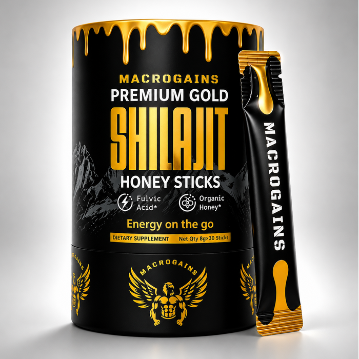 Premium Gold Himalayan Shilajit Honey Sticks